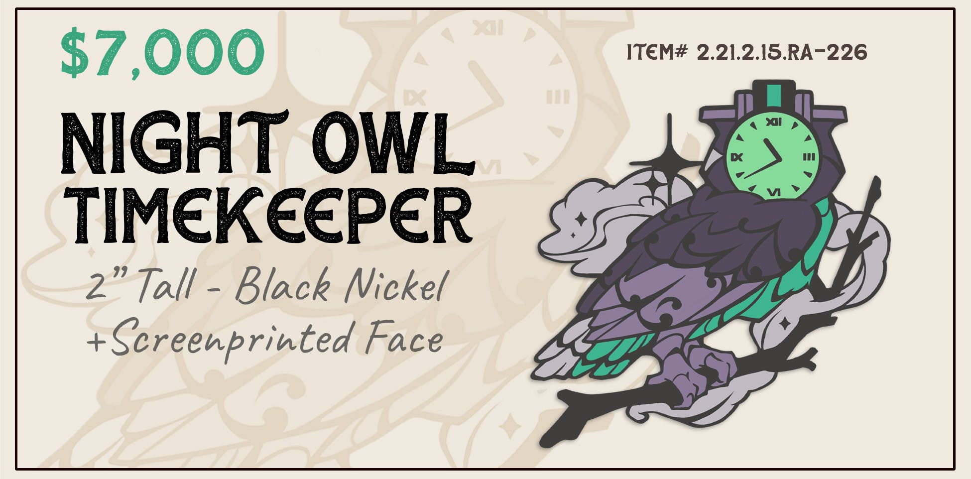 Night Owl Timekeeper Unlocked!