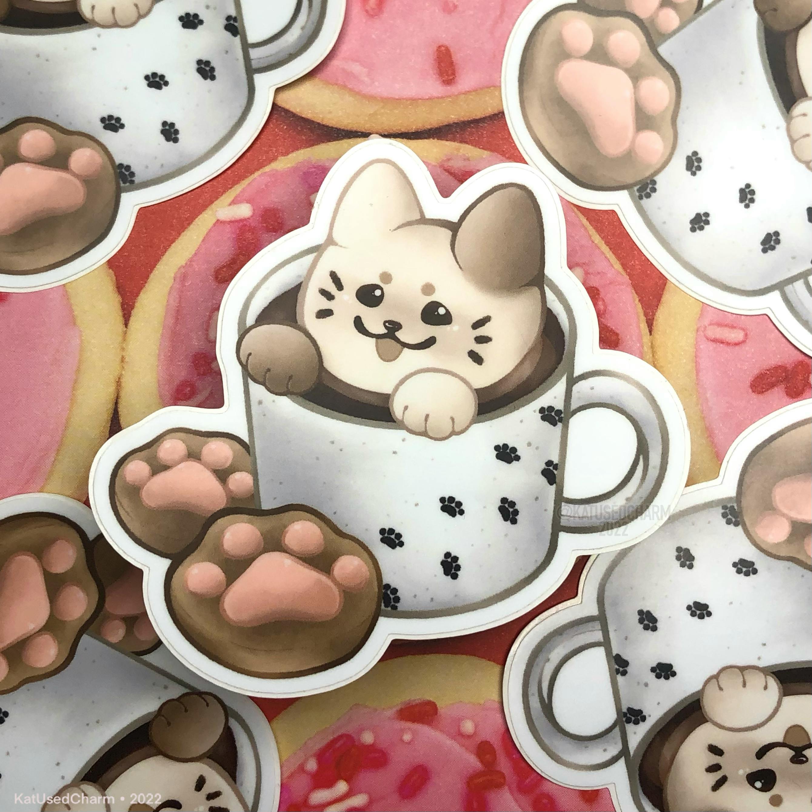 Coffee Cat Sticker