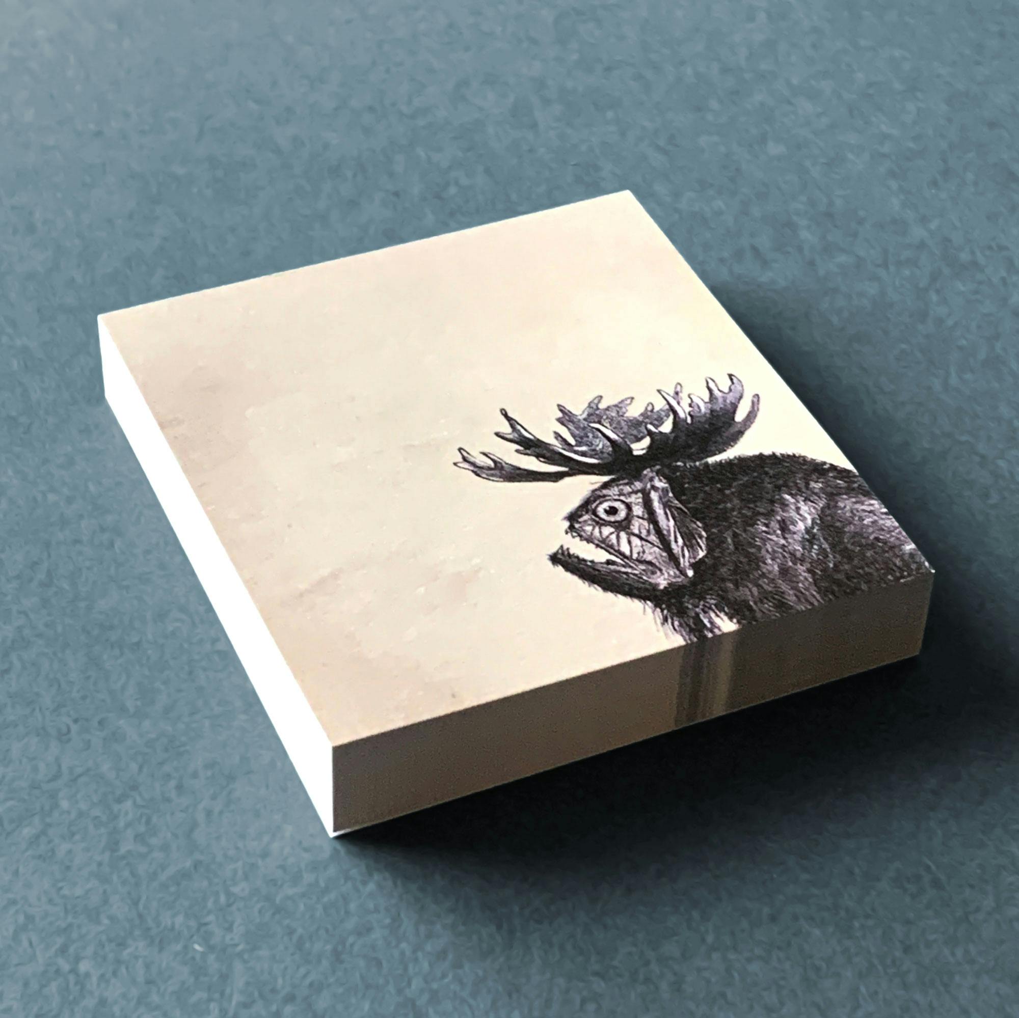 STICKY NOTES: (1) Pad of Piranhamoose Stickies