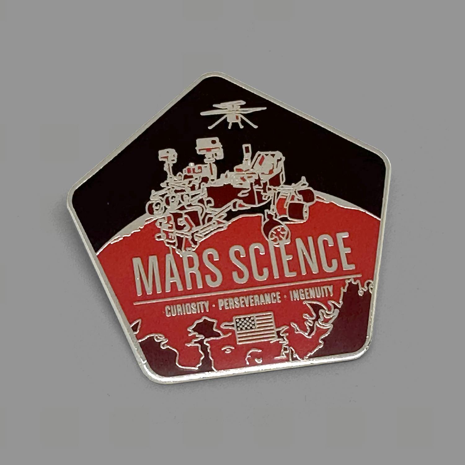 Mars Science Mission 2" Pin