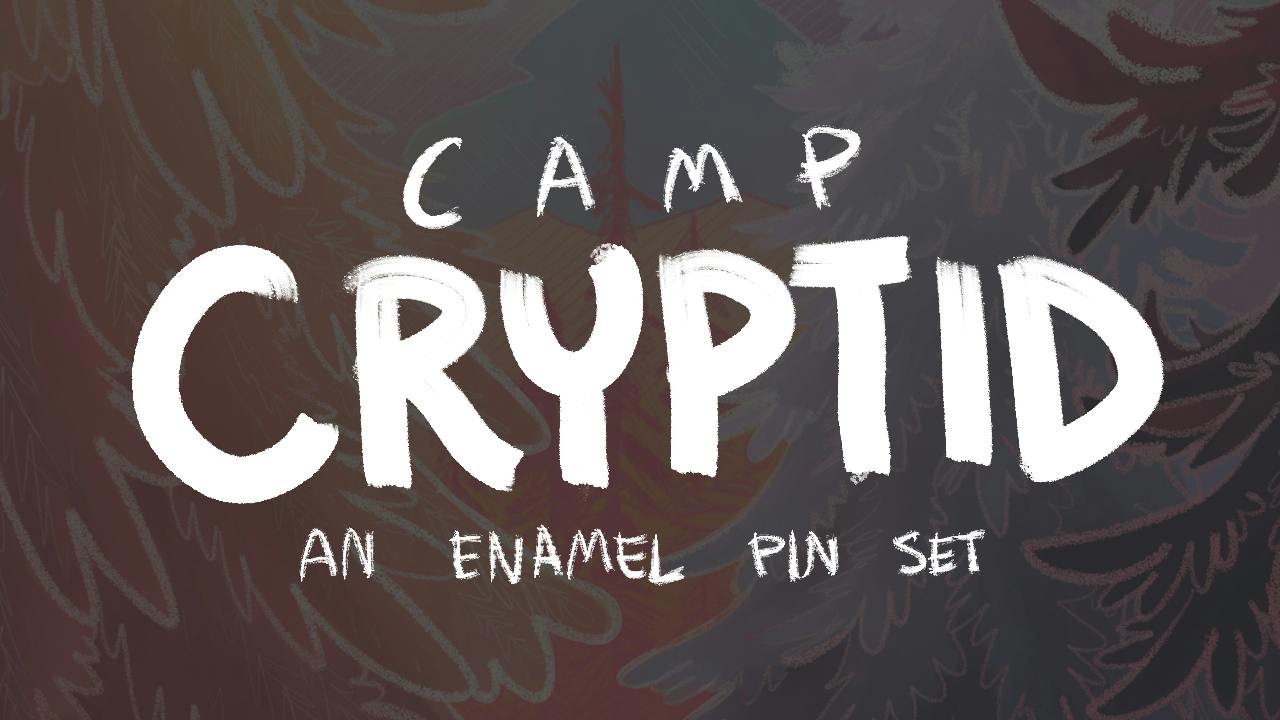 CAMP CRYPTID - A "Campy" Cryptid Enamel Pin Set