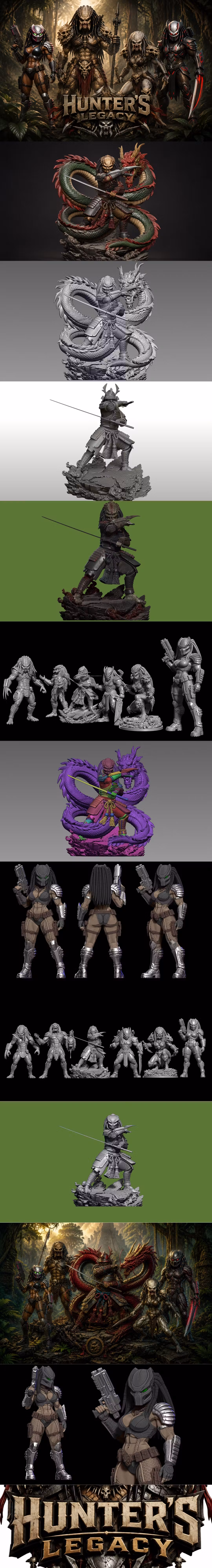 HUNTER'S LEGACY – 3D Printable Miniatures