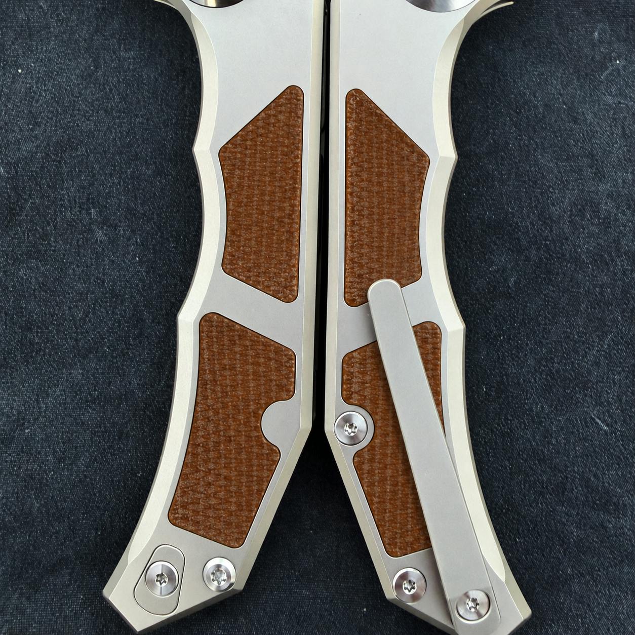 Brown Micarta Knockout Inlays (Funkenstein/Monster)