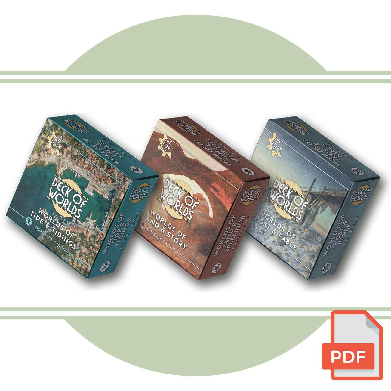 PDF Cartography Worldbuilding Expansion Set - DECK OF WORLDS