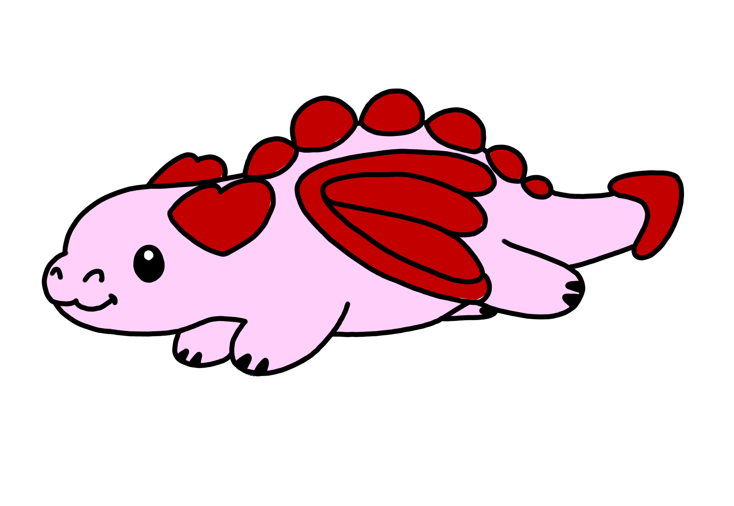 Pink/red dragon