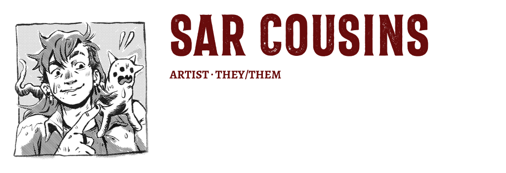 A picture of Sar Cousins, Artist, They/Them