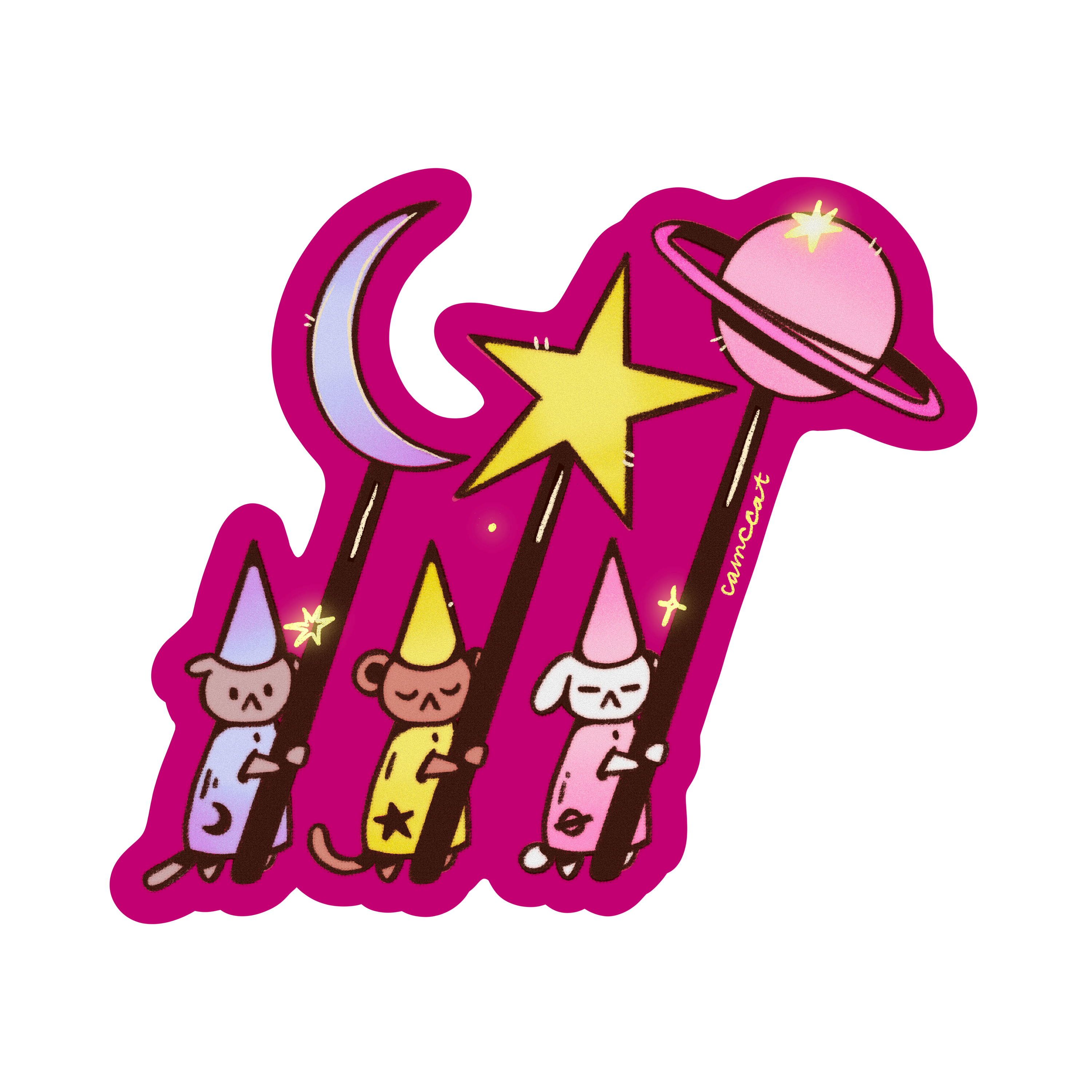 Star Men Vinyl Sticker