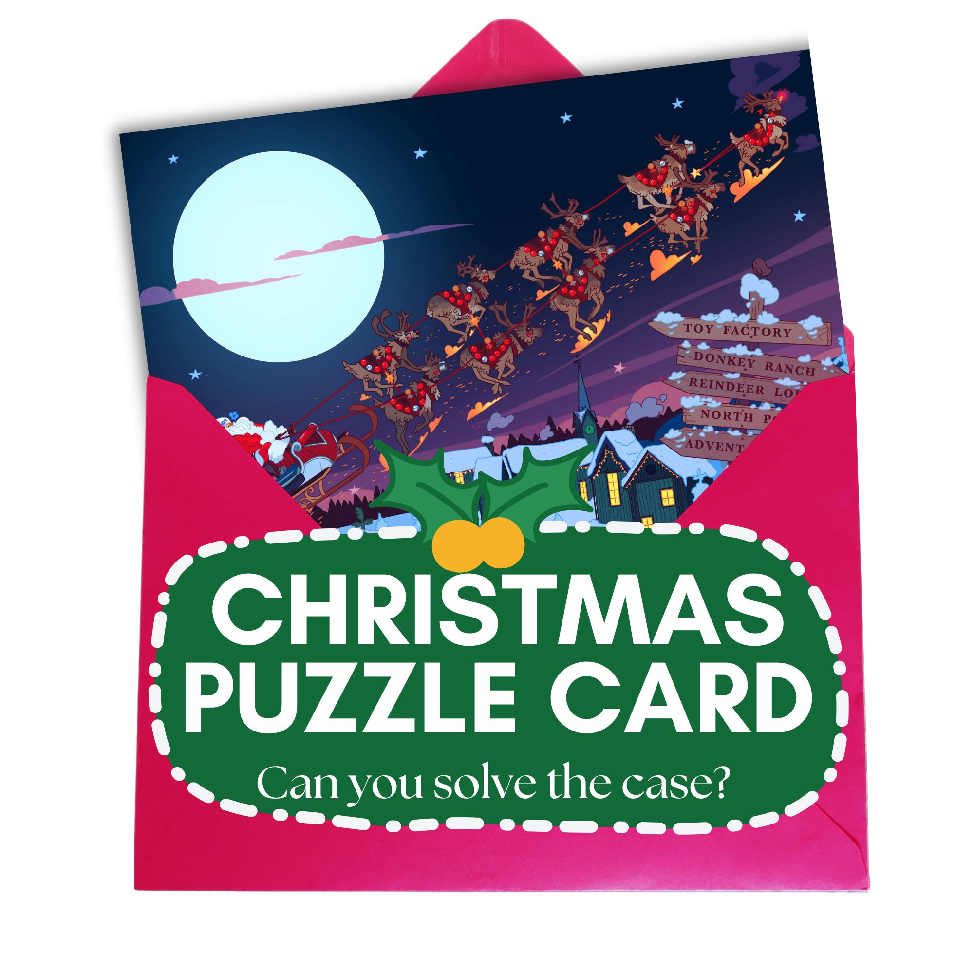 Christmas Puzzle Card - Say it ain't snow? 
