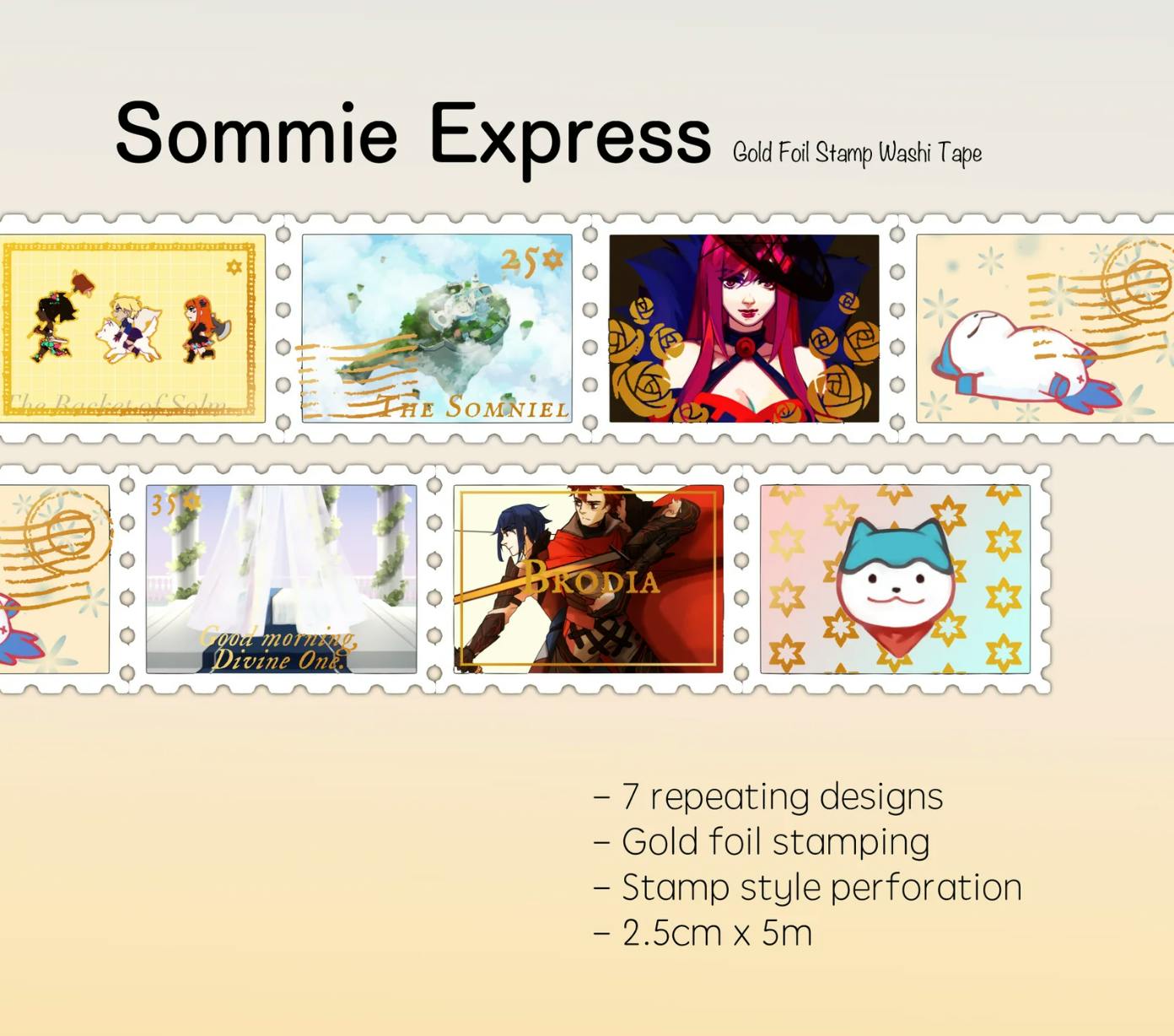 Sommie Express Stamp Washi Tape