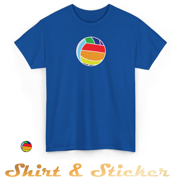 Volleyball Sticker & T-Shirt