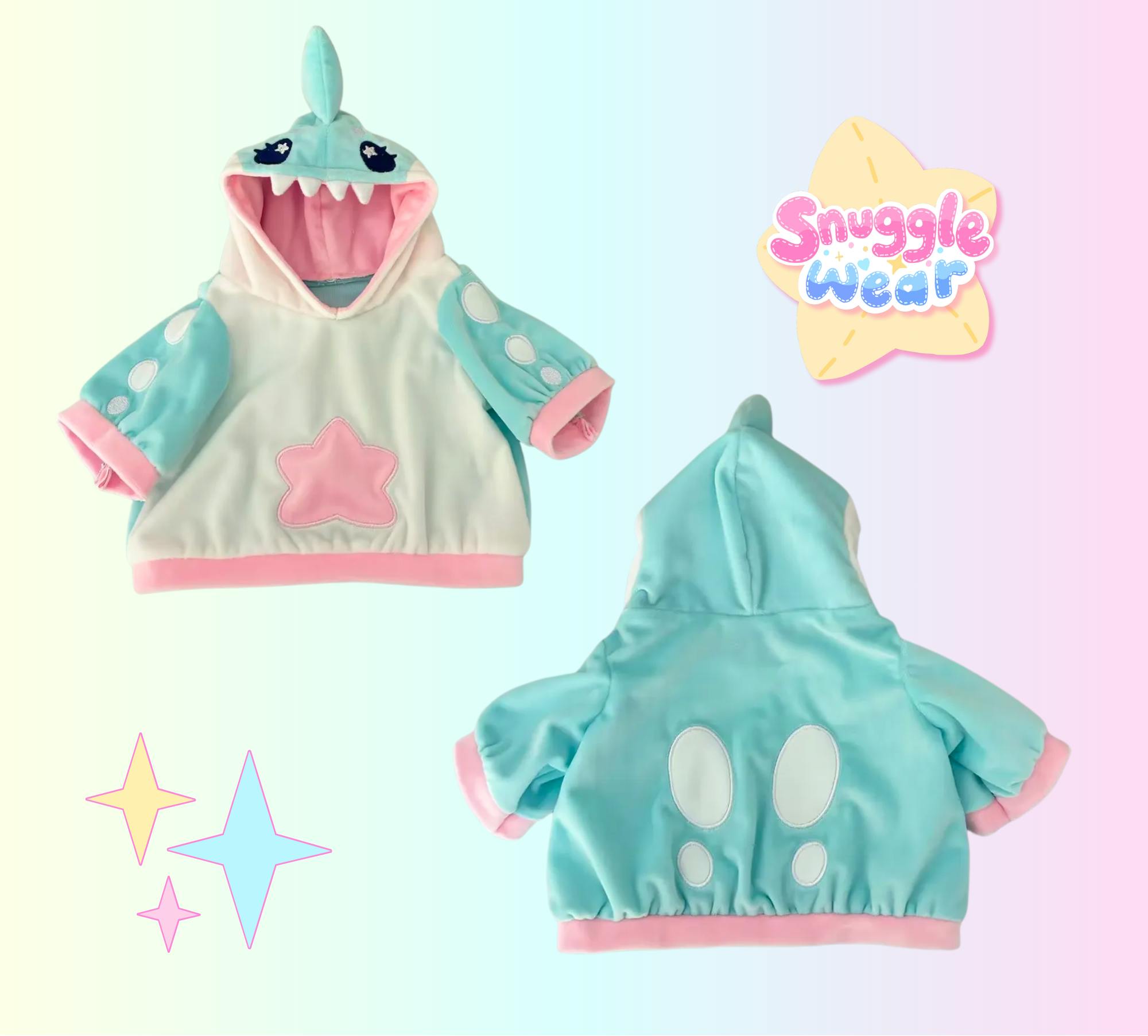 Pal-Sized Fruit Snax the Shark Hoodie