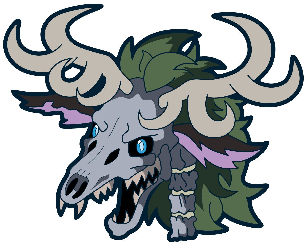 1x Wendigo Deer Pin