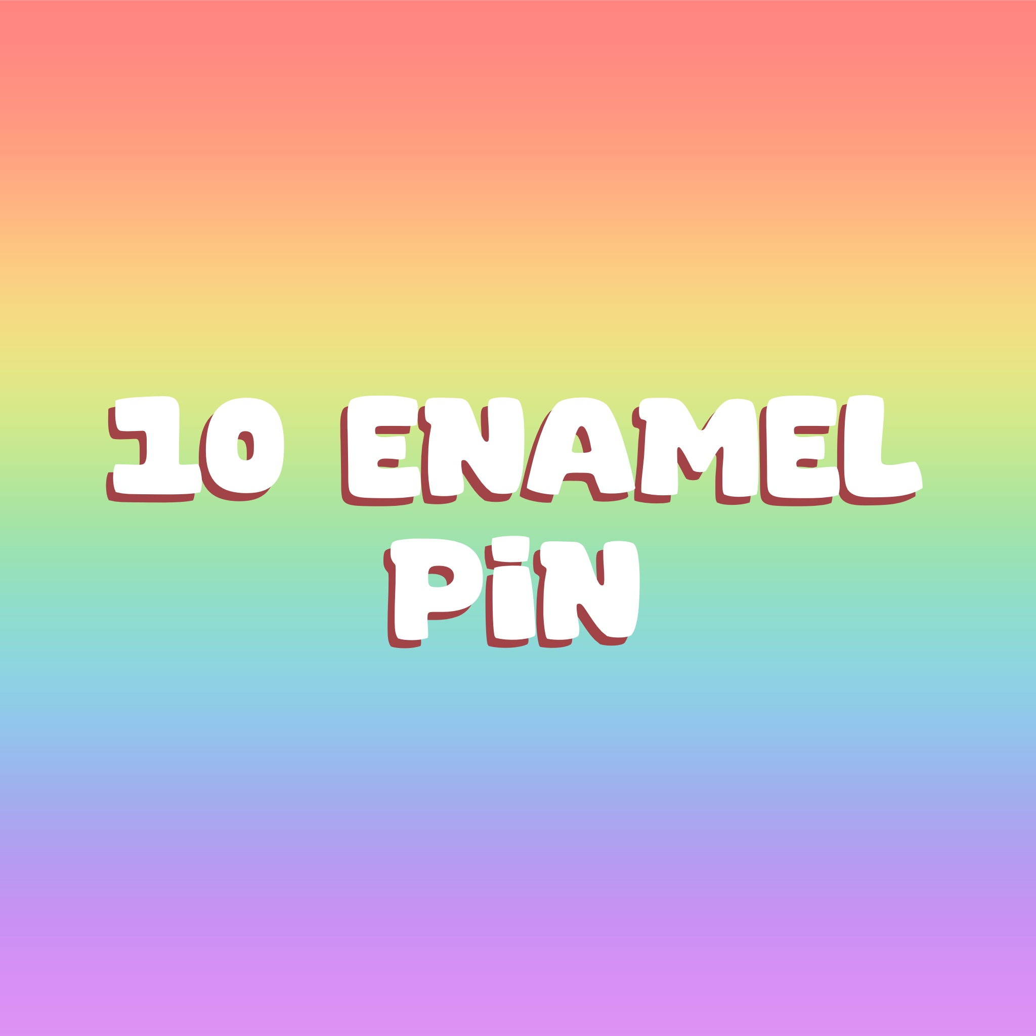 10 Enamel pins
