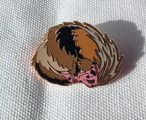 Sleepy Haggis mini pin