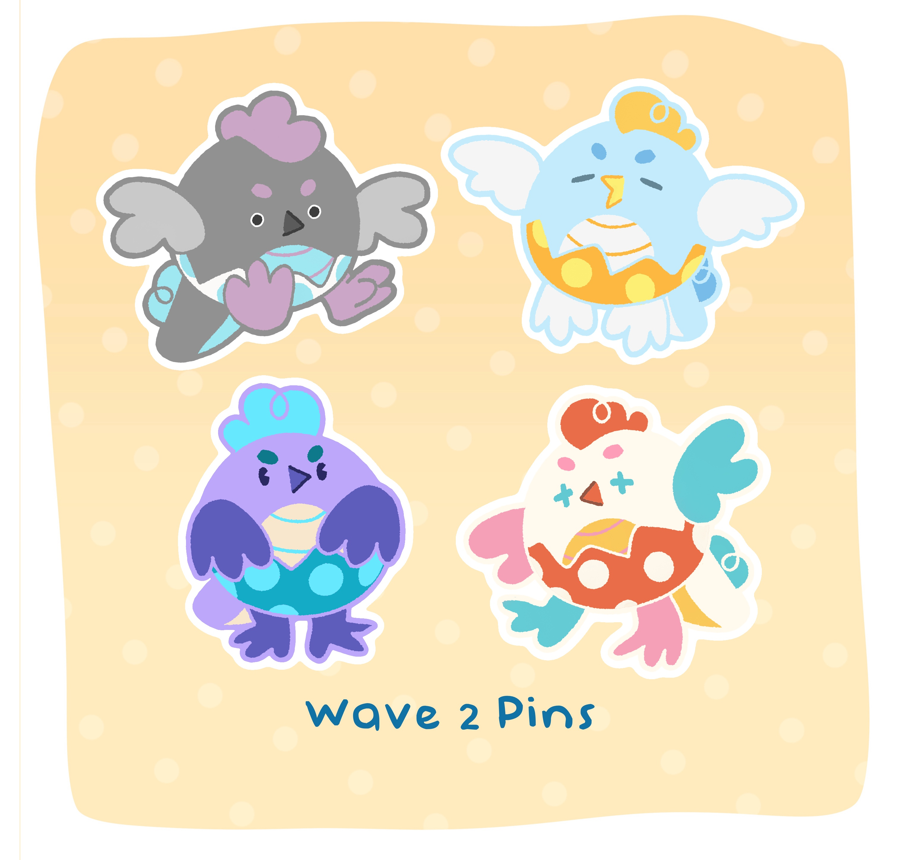 Wave 2: Itty Bitty Enamel Pin Gang