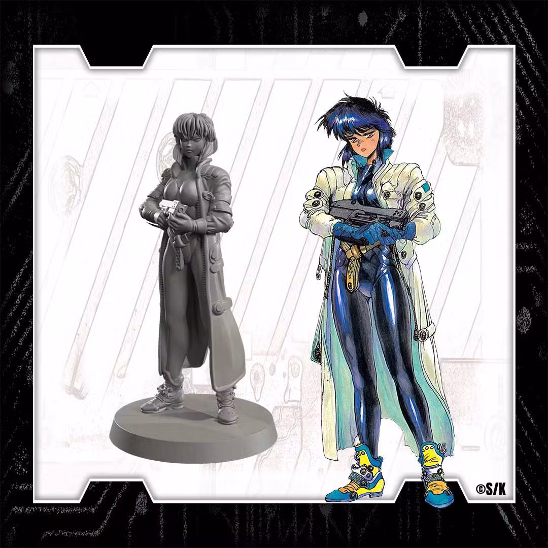 Major Motoko Kusanagi Limited Edition Miniature | The Ghost in the Shell TTRPG
