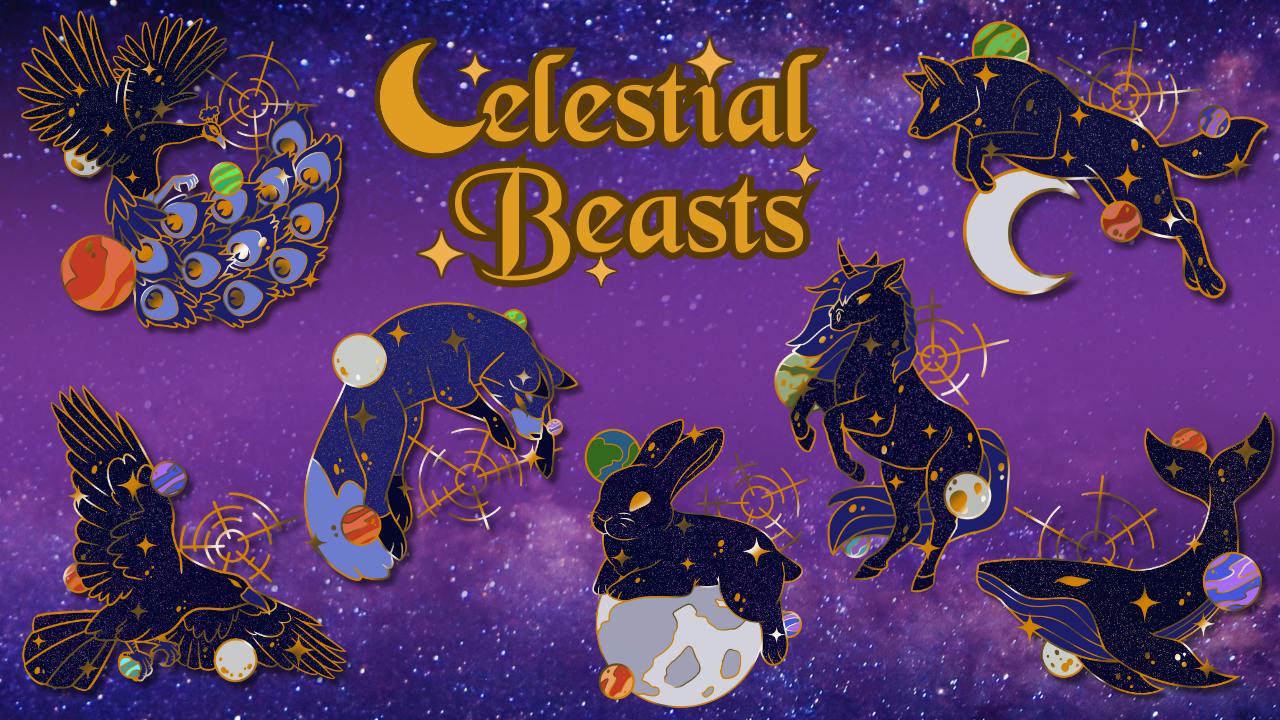 Celestial Beasts - A Cosmic Enamel Pin Collection Project Update ...
