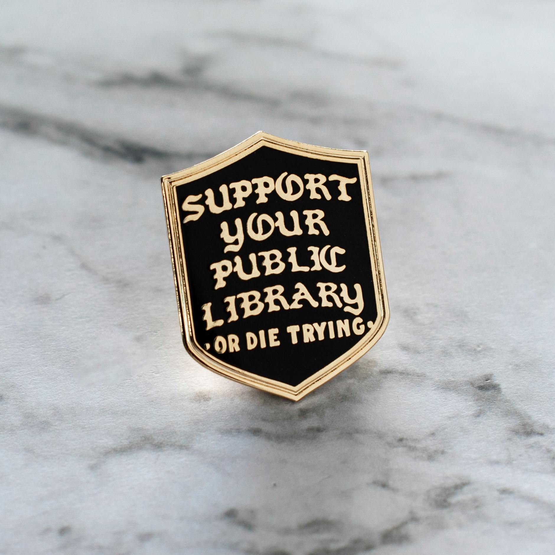 Support Your Local Library Pin - Snarky Co. X FOG