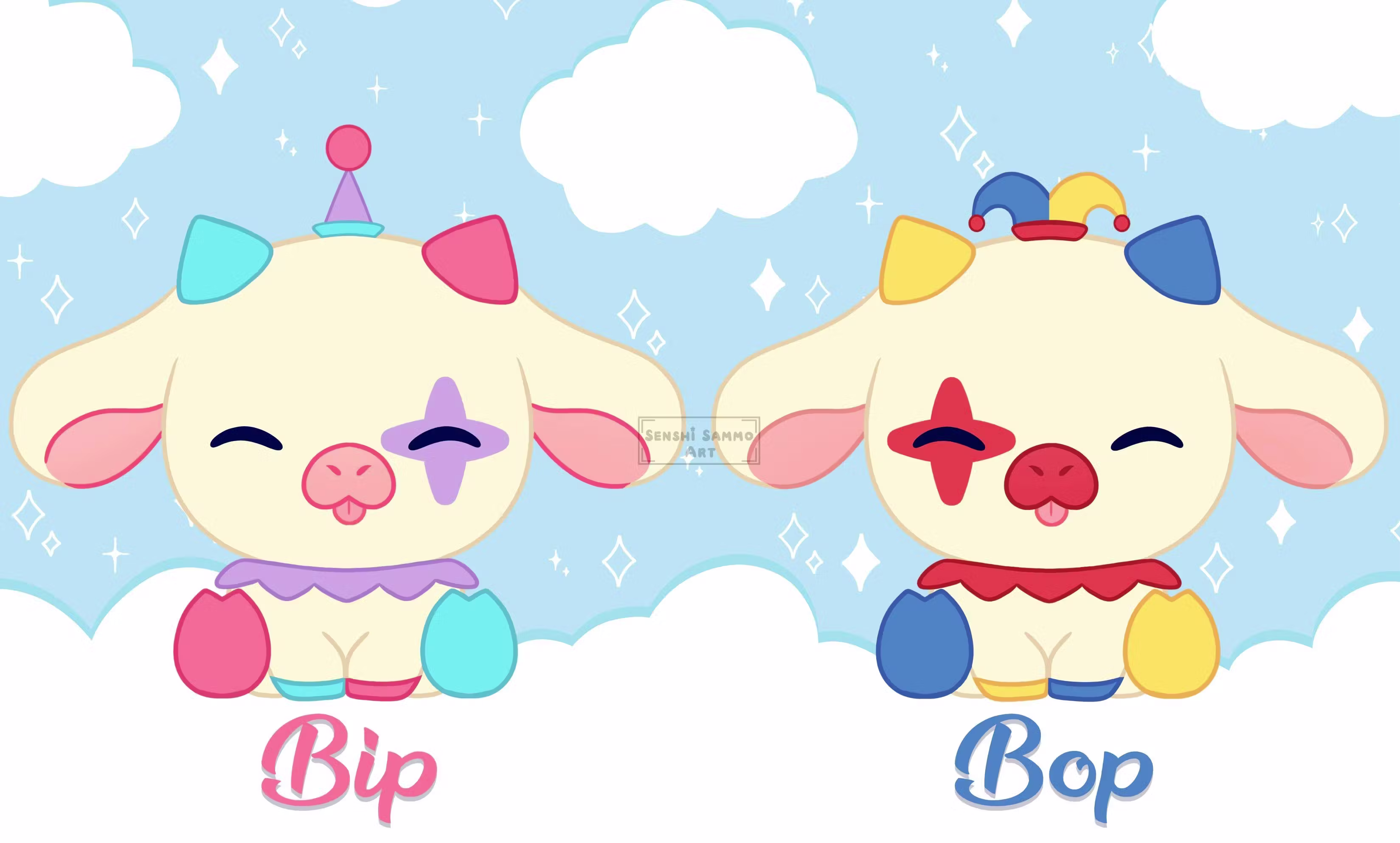 Clown Cow Plushies