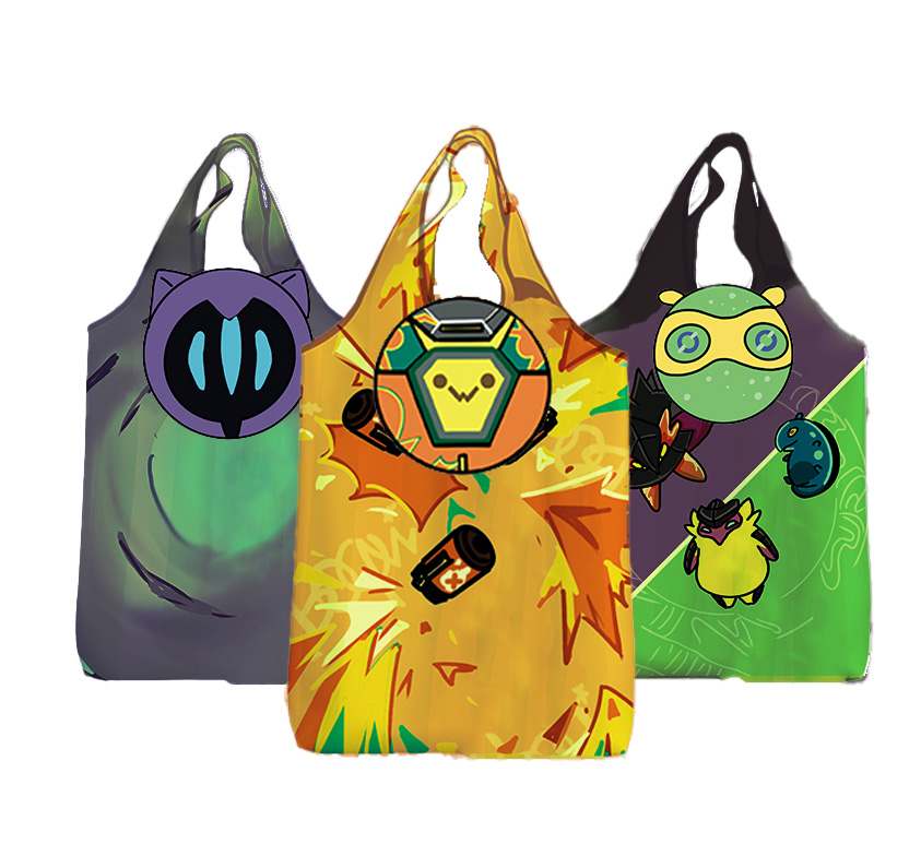 All 3 Grocery Tote Keychains