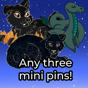 3 Mini pins