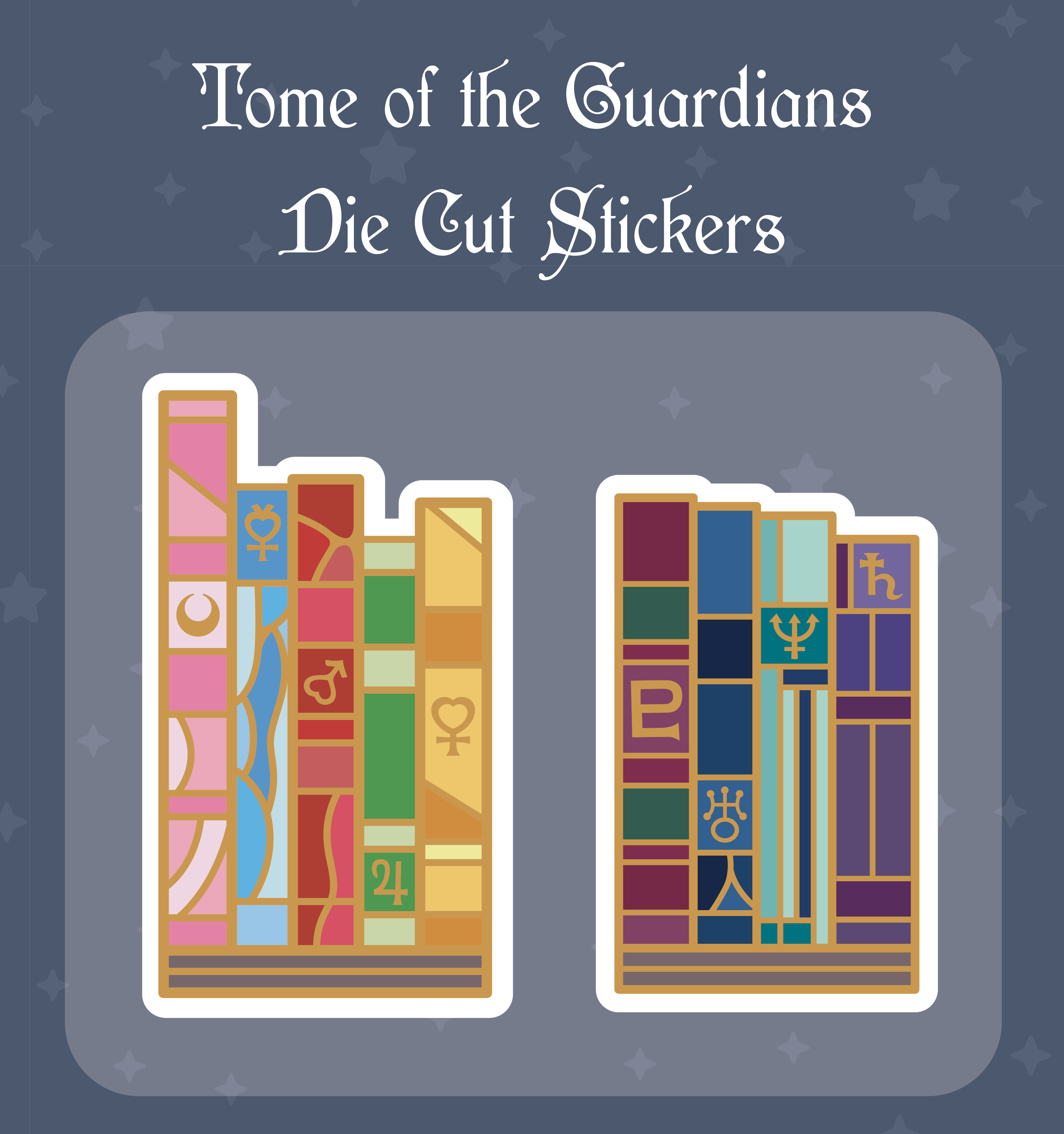 ✦  Tome of the Guardians Die Cut Sticker