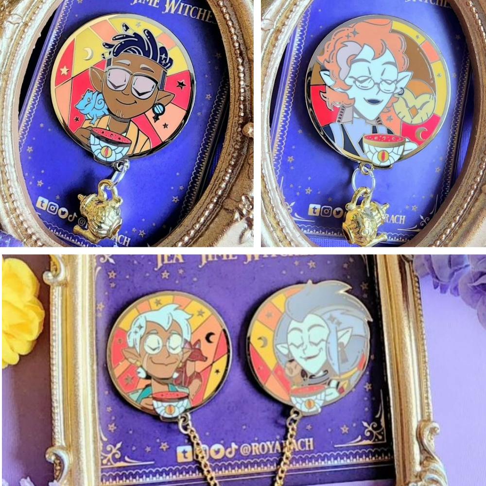 Tea Time Owl Gang Pin Bundle 1