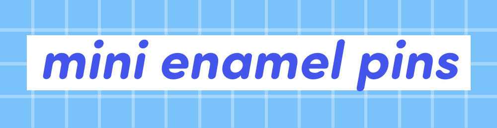 4 mini enamel pins
