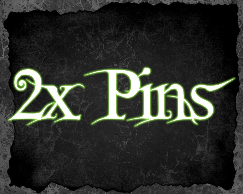 Pin : 2x Enamel Pins (Over 2cm)