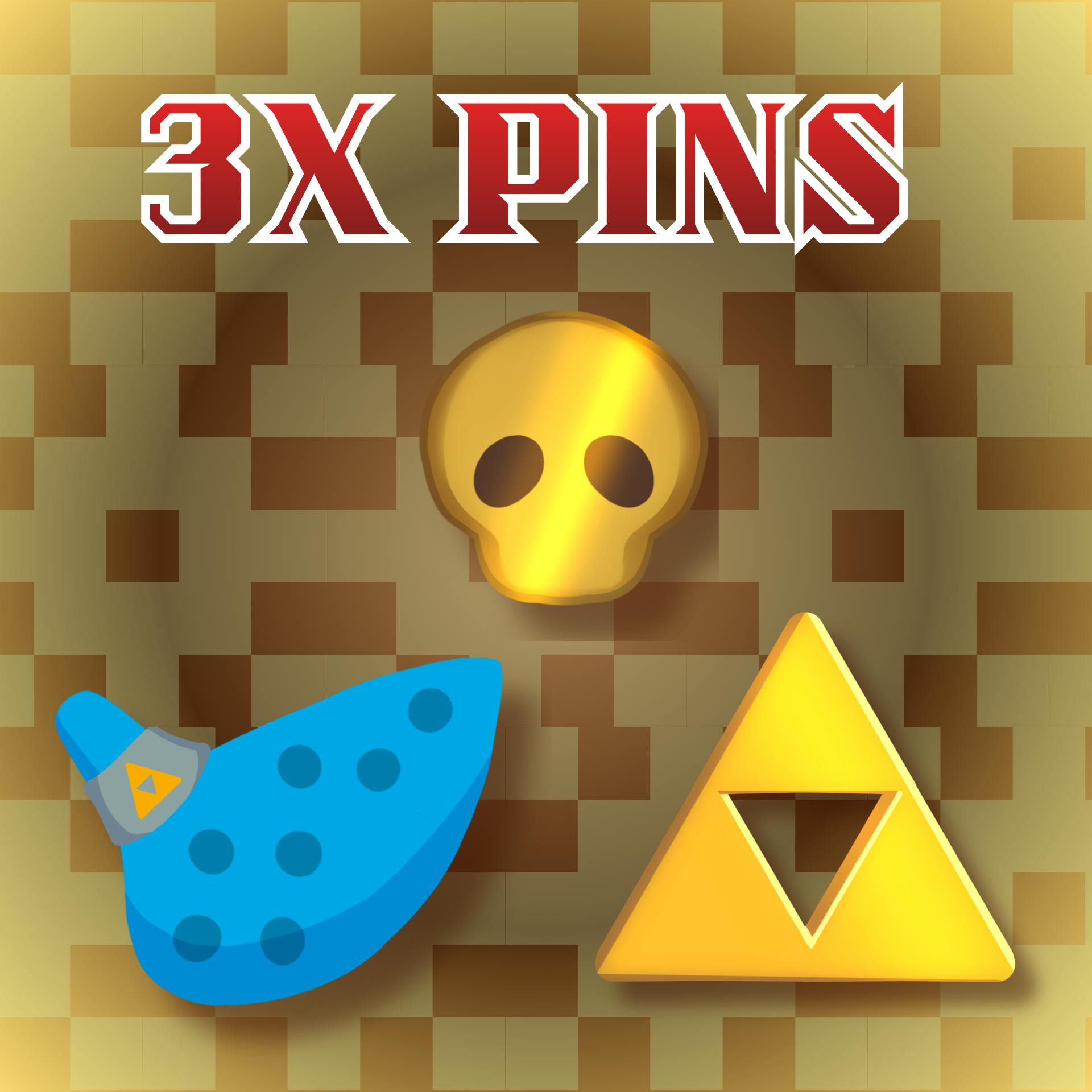 3x Pin