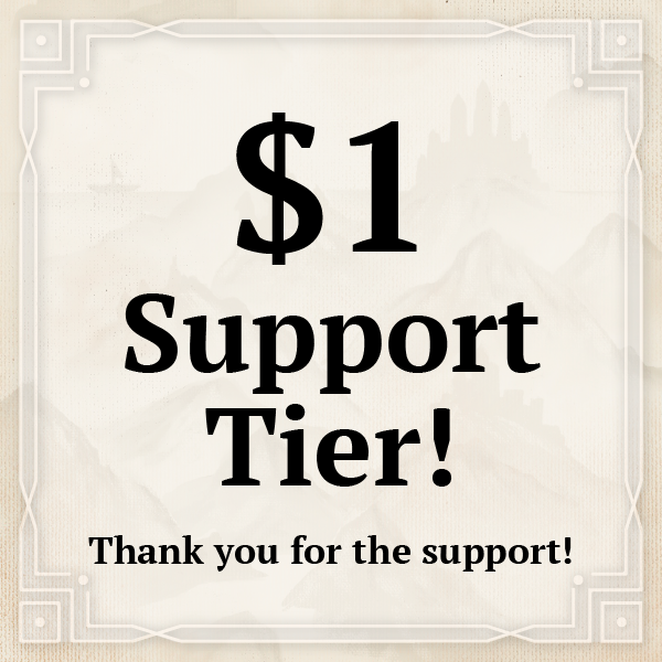 ♥ $1 Support Tier! Thank you for the support! ♥