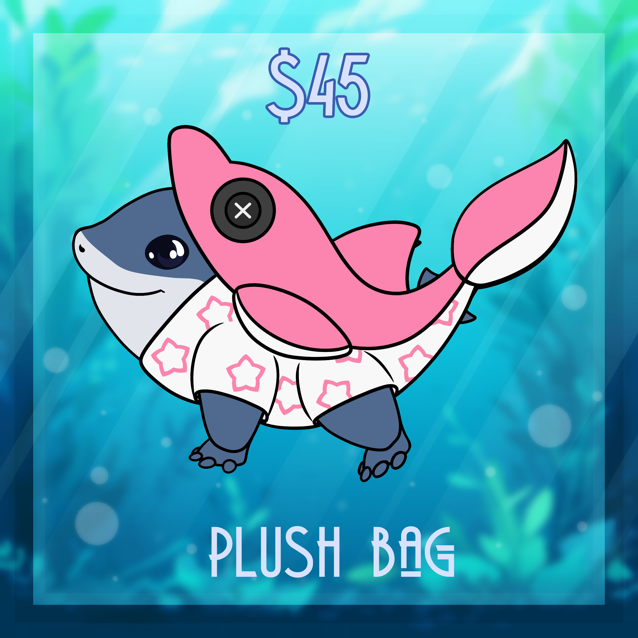 💙 DOLPHIN JEFF PLUSH BAG ! 🐬