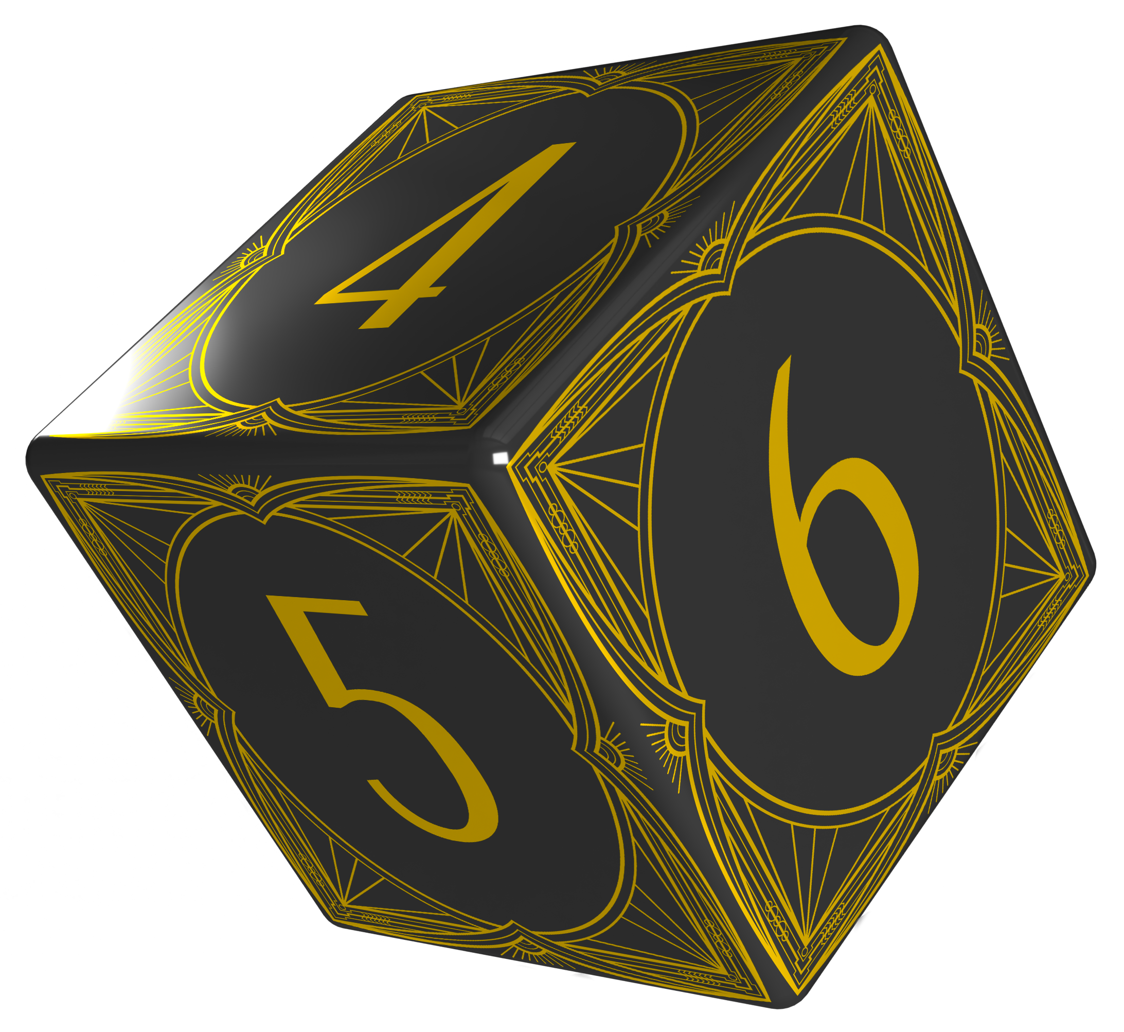 Black base with gold lettering