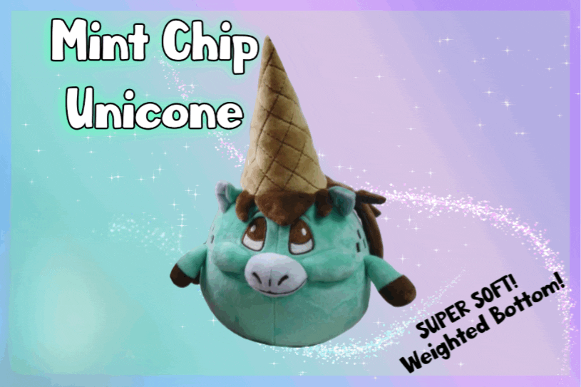 Weighted Unicone “Mint Chocolate Chip”
