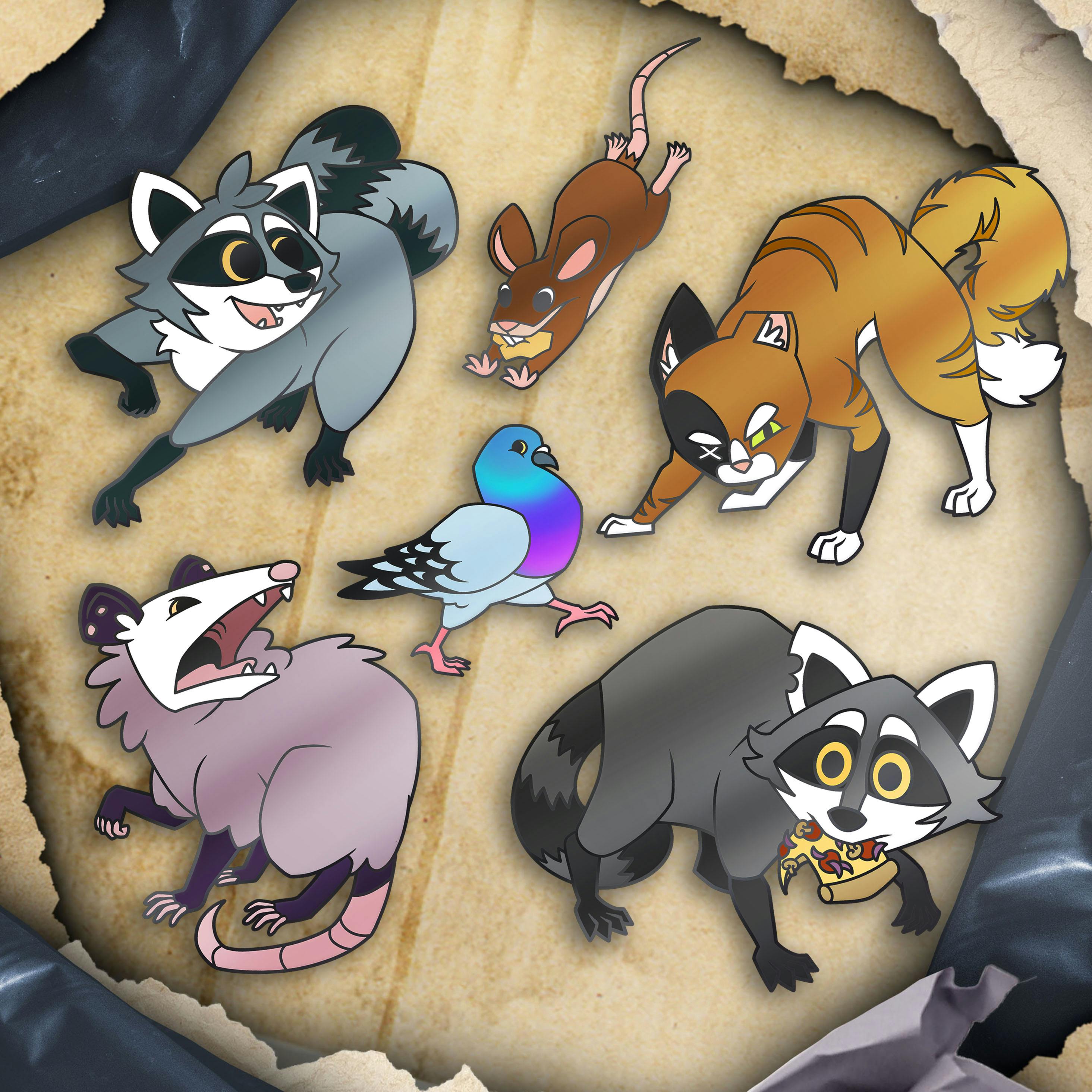 EXTRA Pin Set - Trash Dash Characters