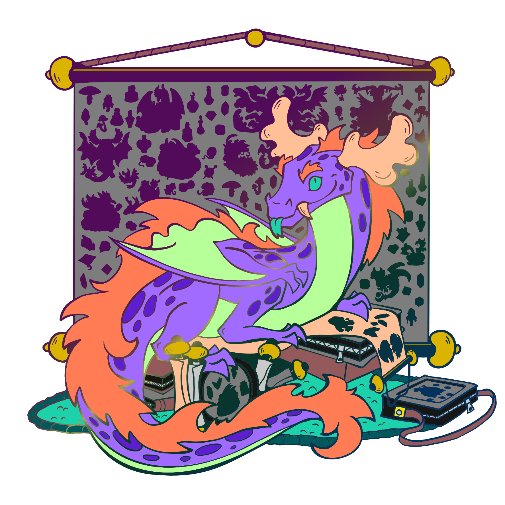 Pin Dragon Hoard Keeper Enamel Pin