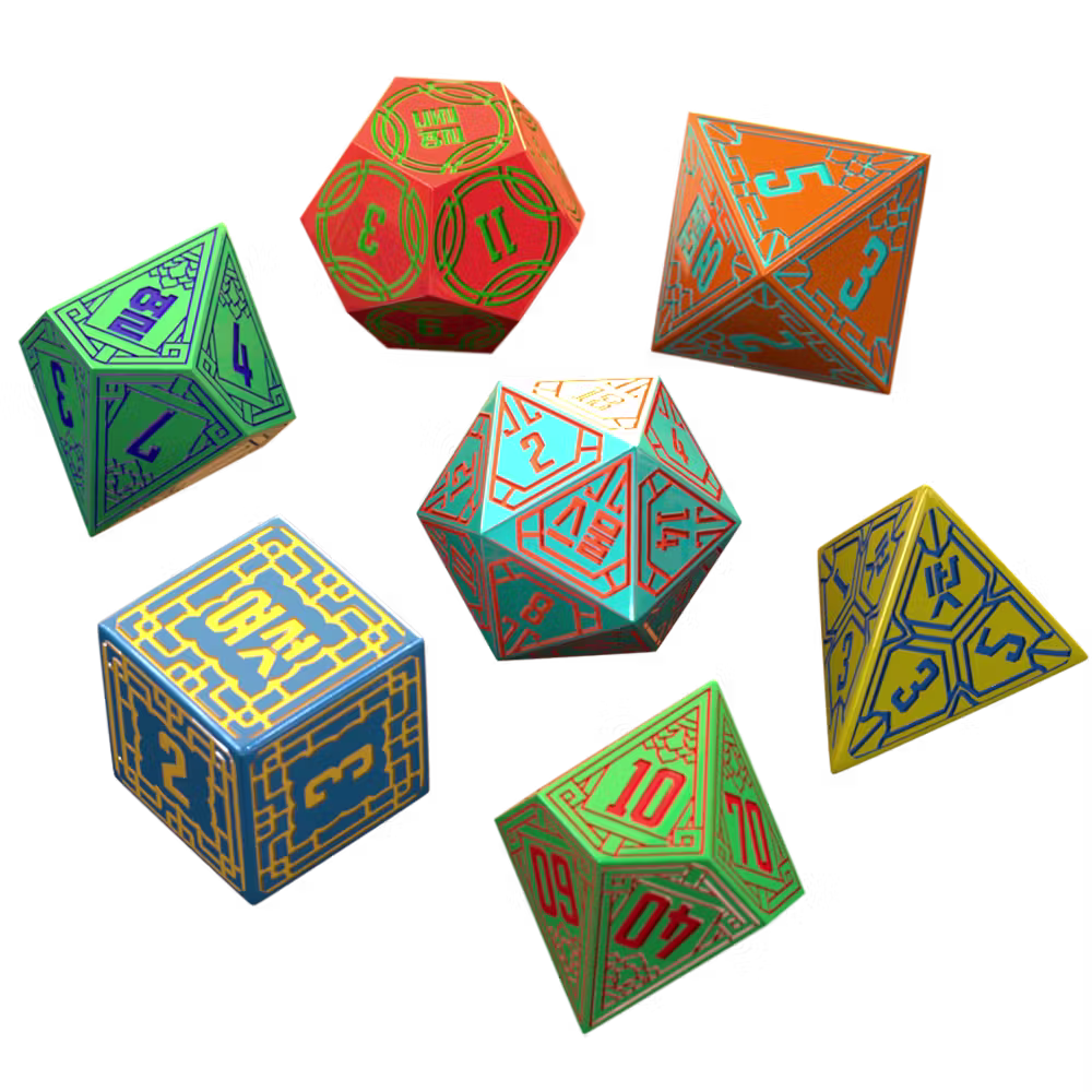 Dancheong Dice Set