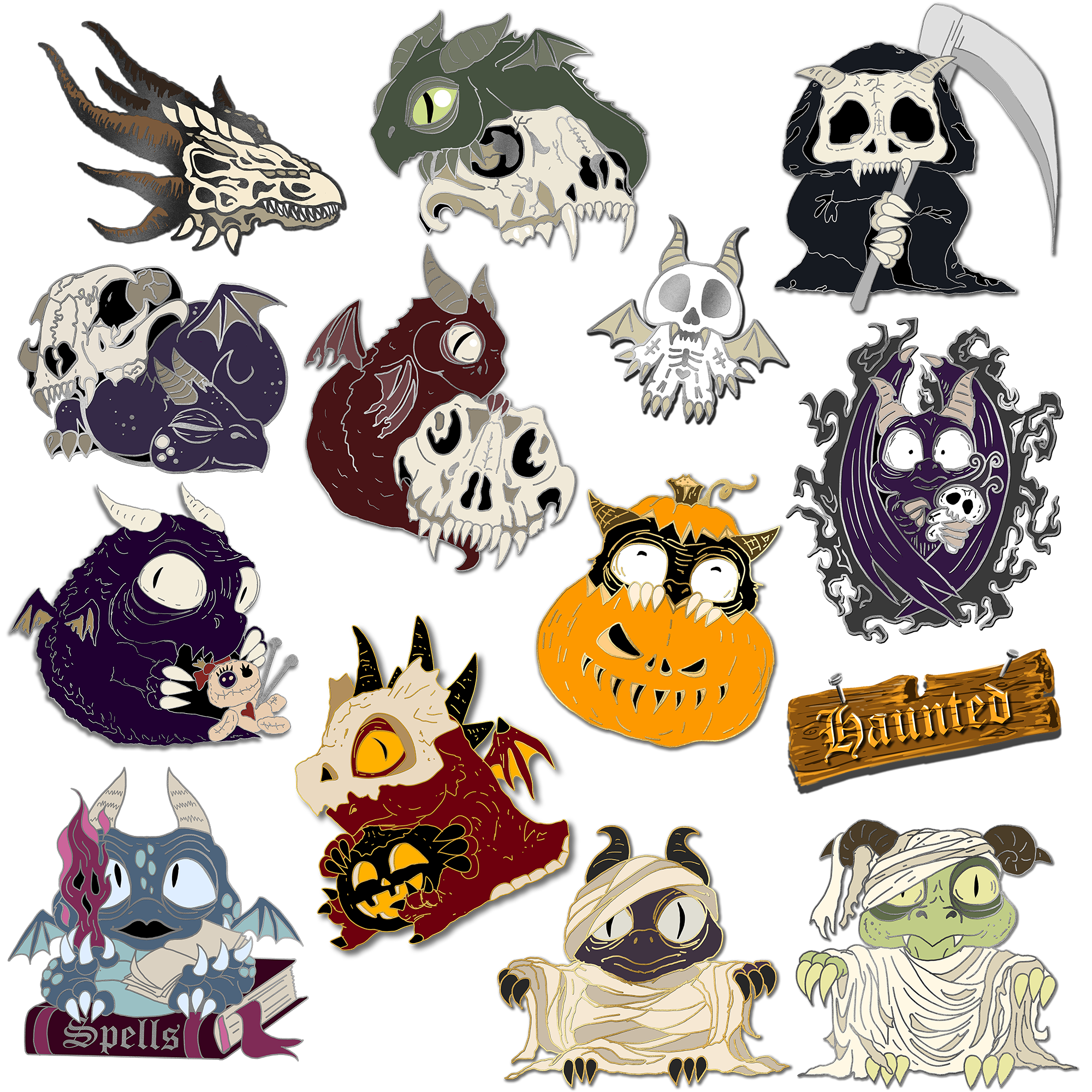 Haunted Dragon Pin