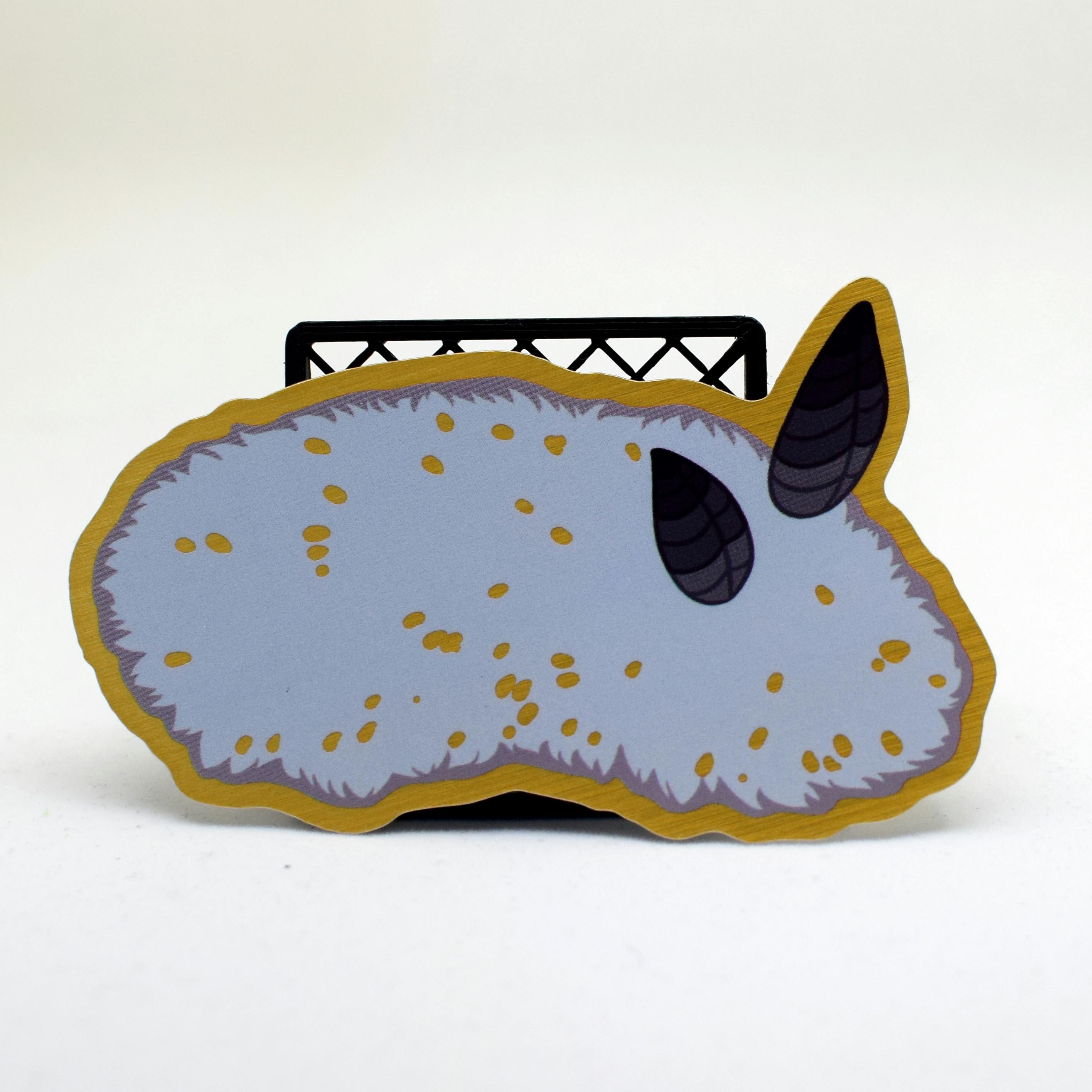 Brushed Gold Sea Bunny Sticker	