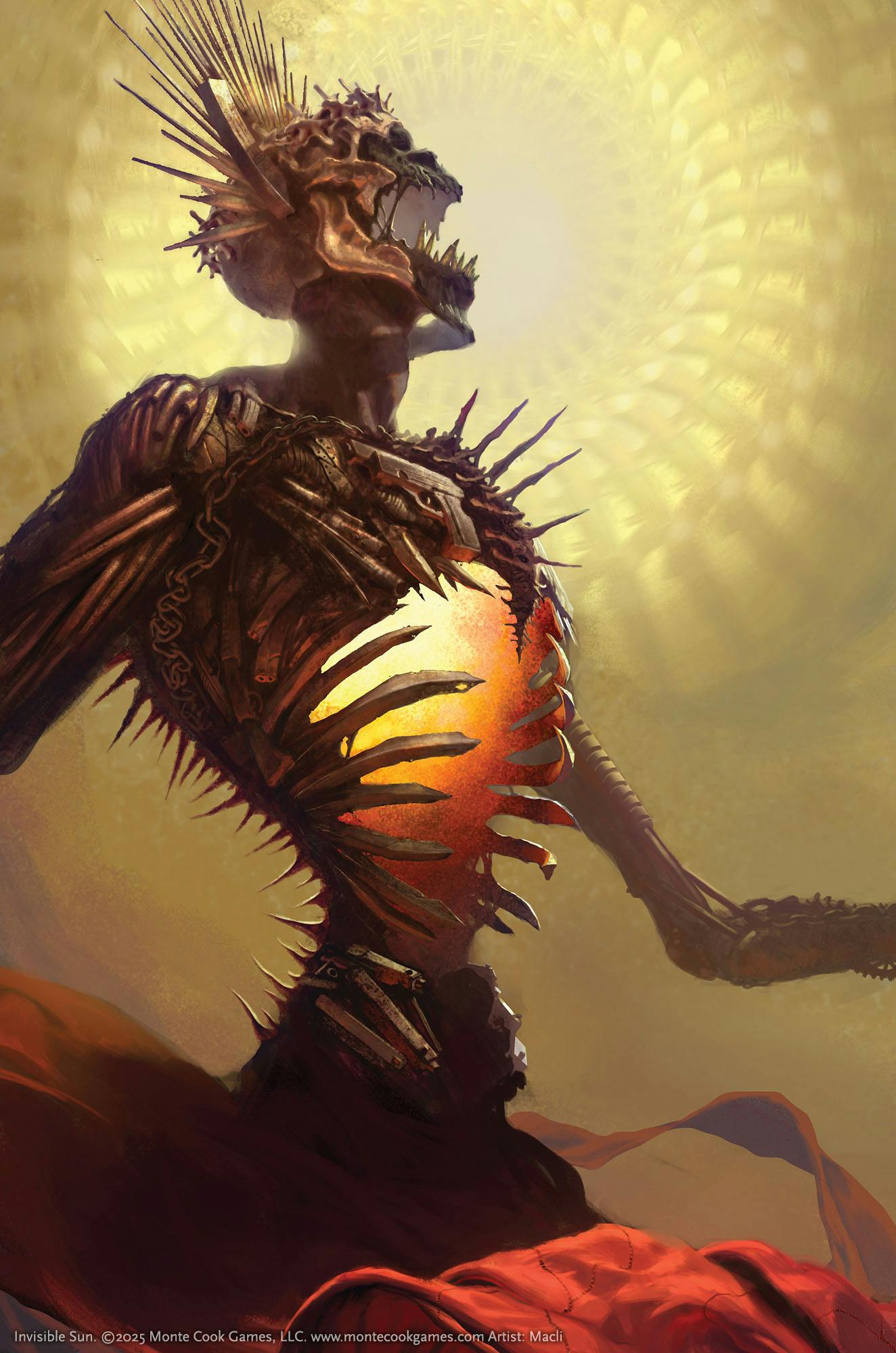 An illustration of a creature of war.