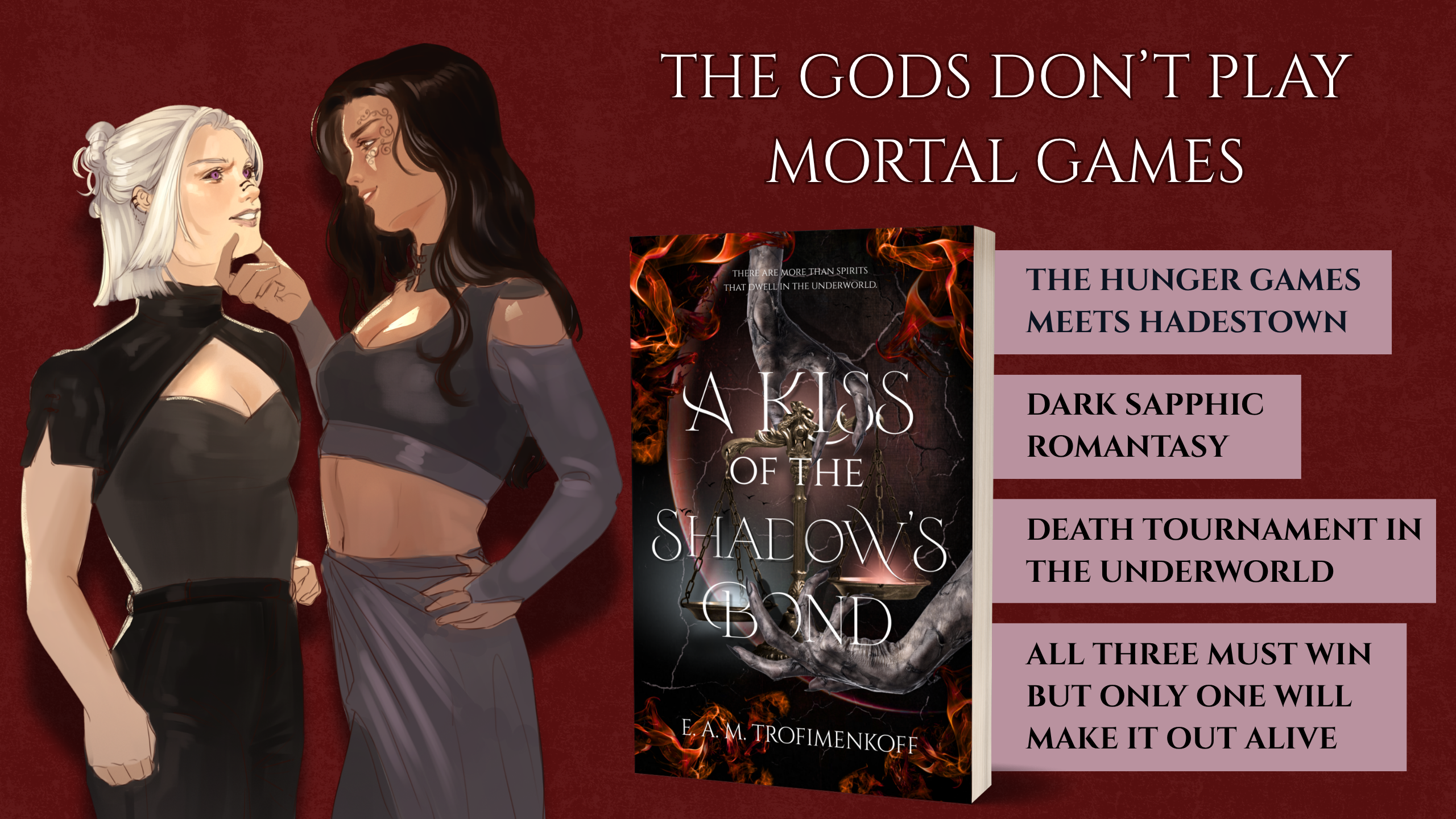 A Kiss of the Shadow’s Bond: a sapphic romantasy