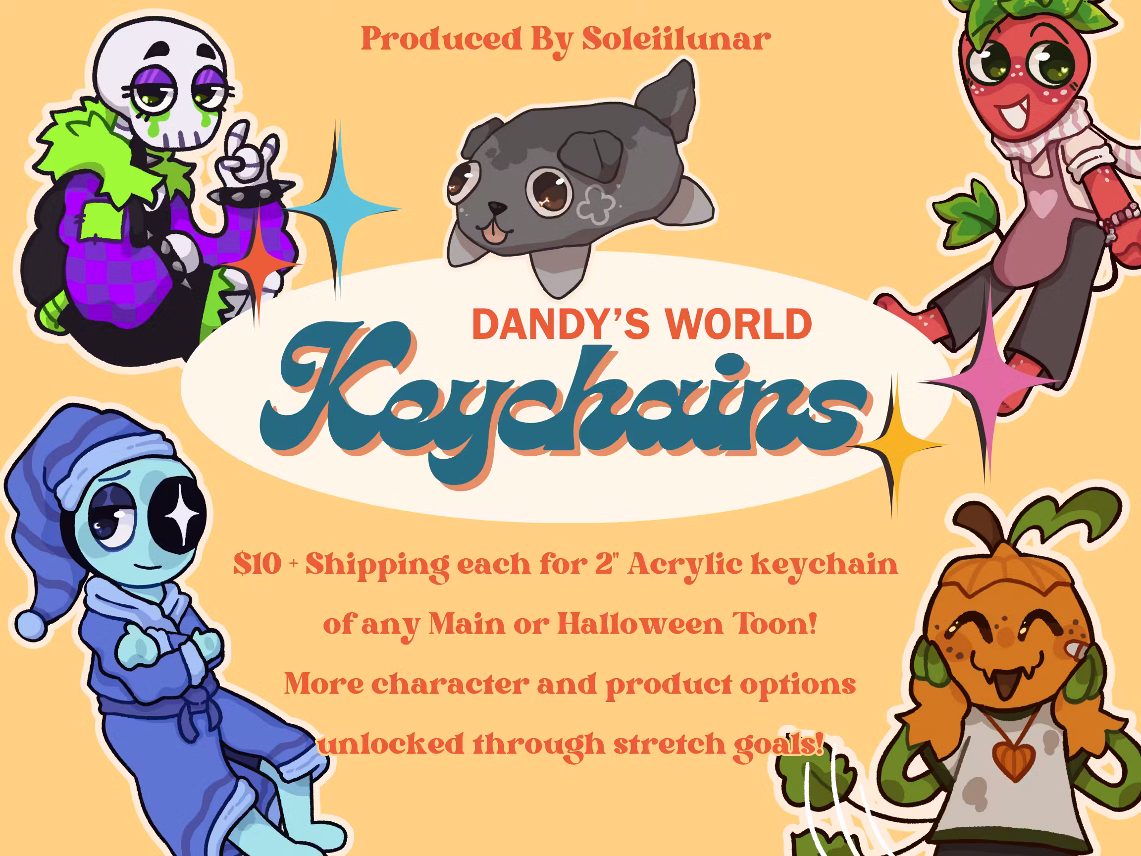 Dandy's World Keychains