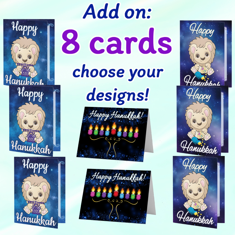 8 Hanukkah Greeting Cards