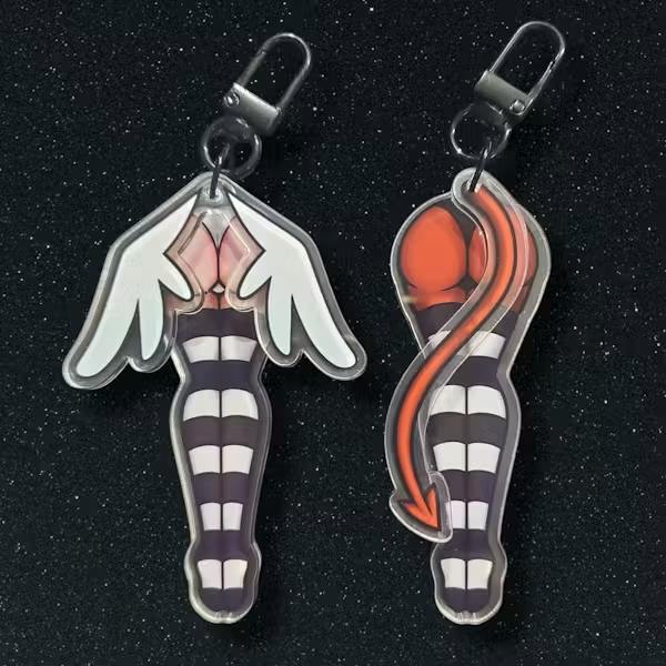 Angle/Devil Dangle Keychain