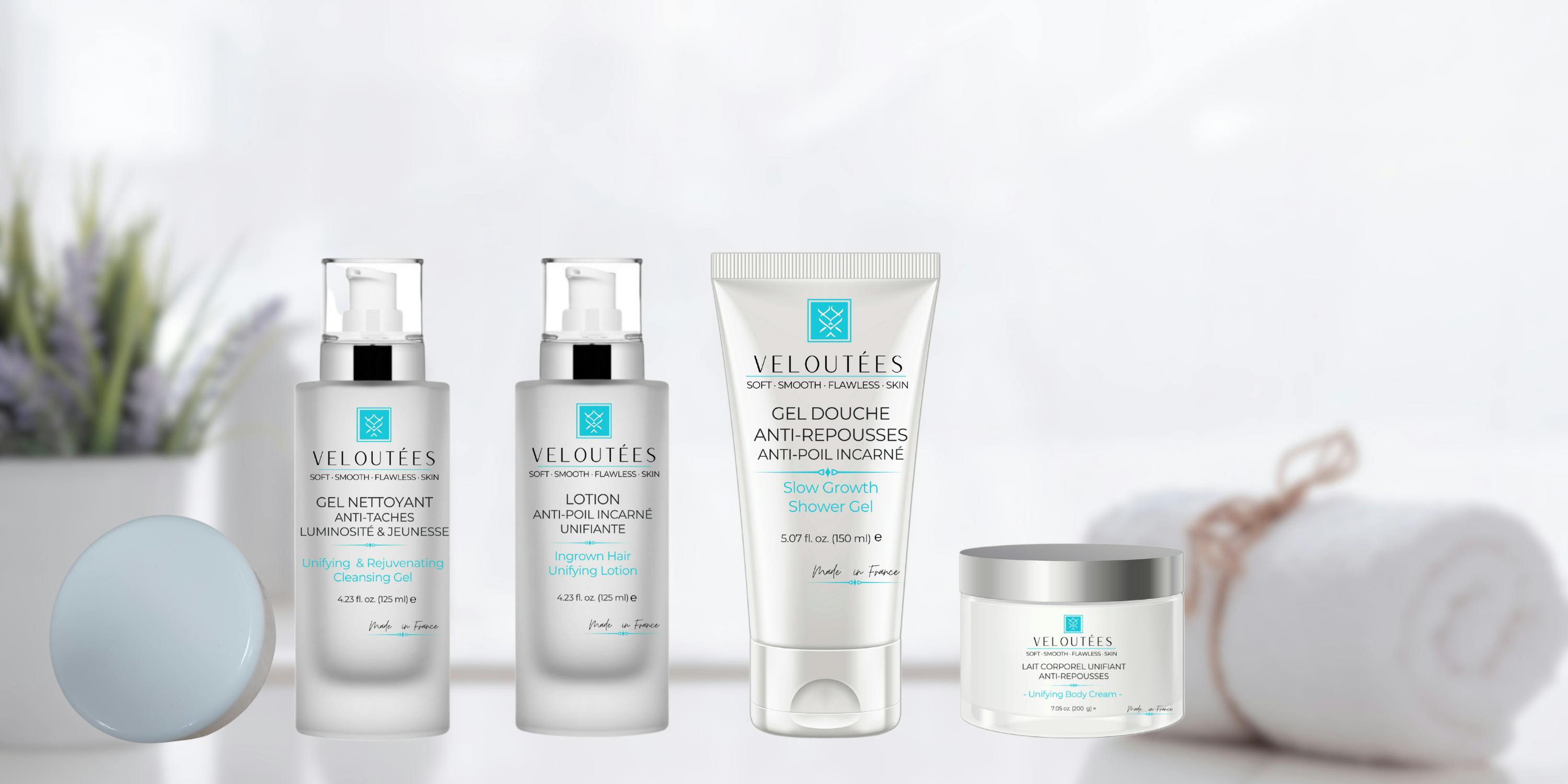 For Soft Smooth Flawless Skin choose Veloutées Premium made in France