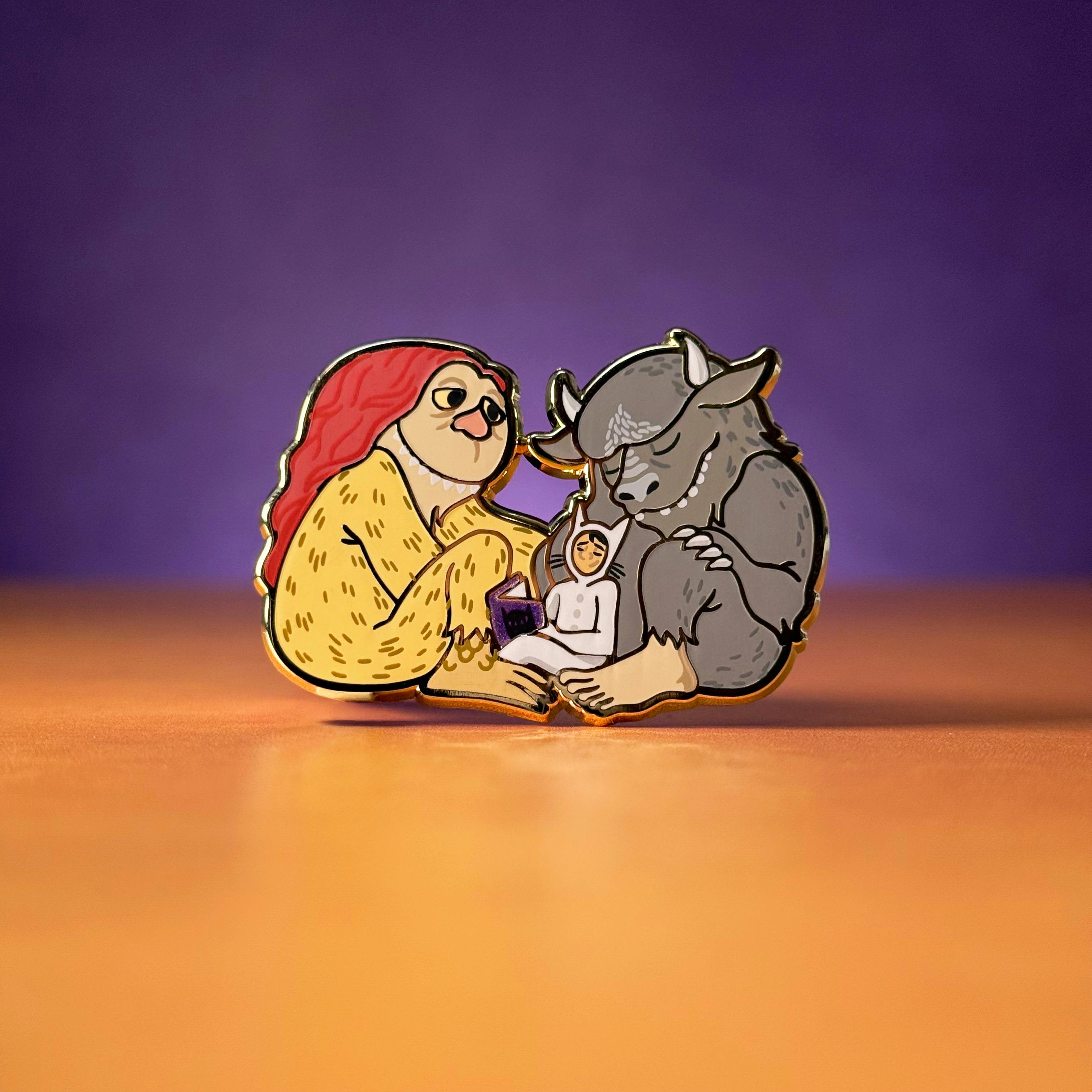 Wild Things Reading Pin