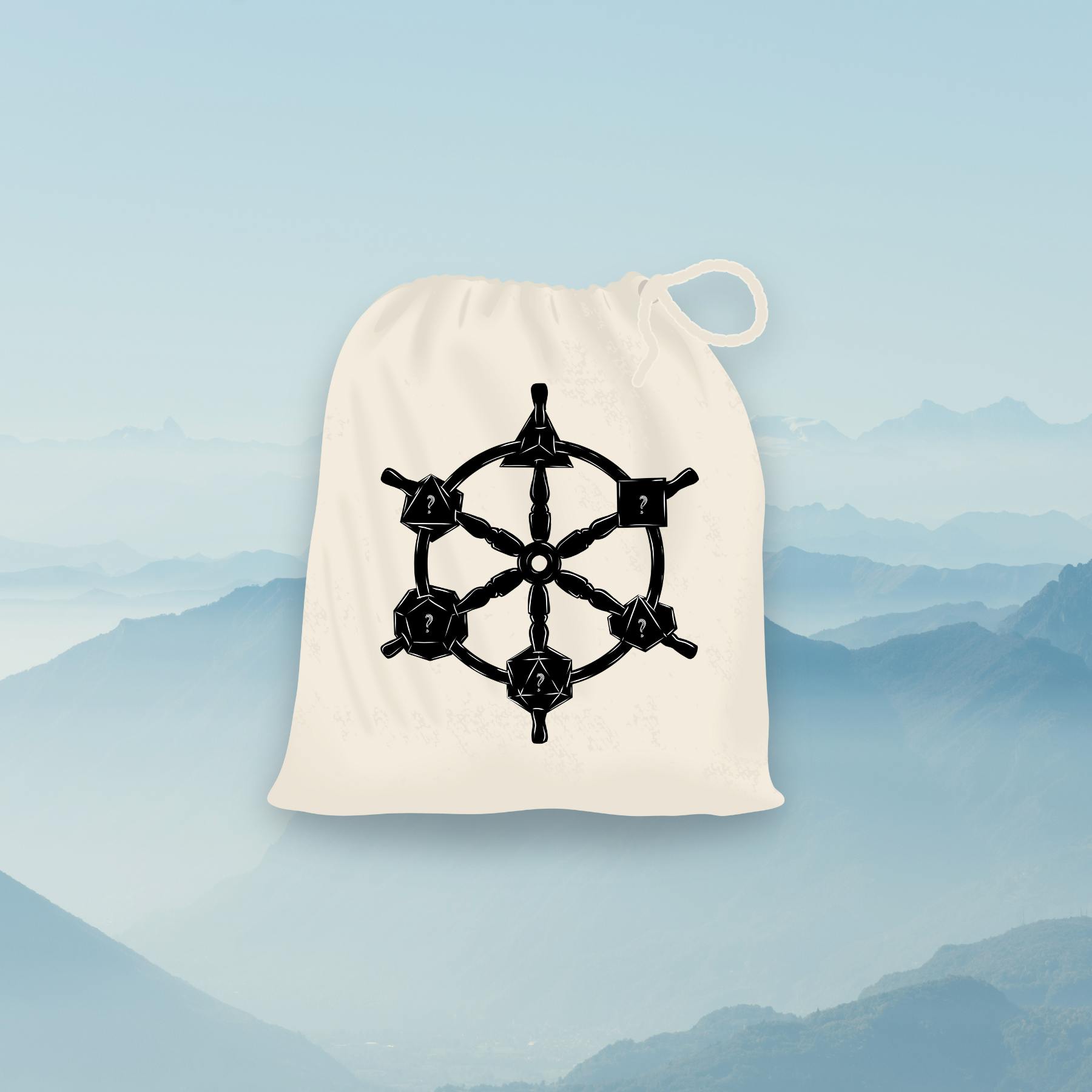 Fortune Favors Dice - Drawstring Carrying Bag
