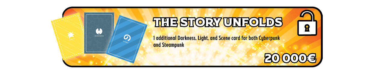 Unlocked Stretch Goal 20k€ - Extra Darkness, Light, Scene card