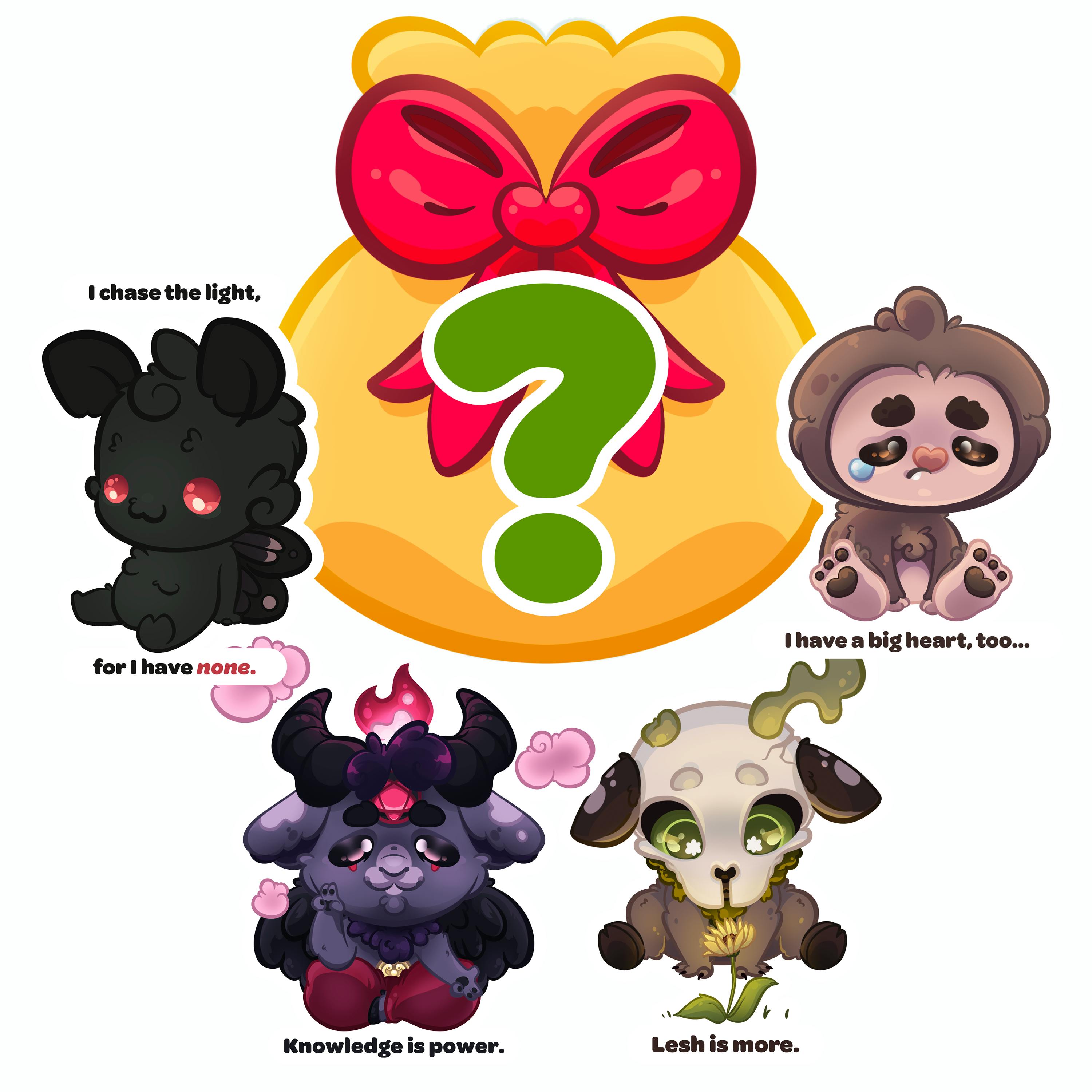 ❔ Mystery Pack - 3 Stickers - Cryptids Only❔