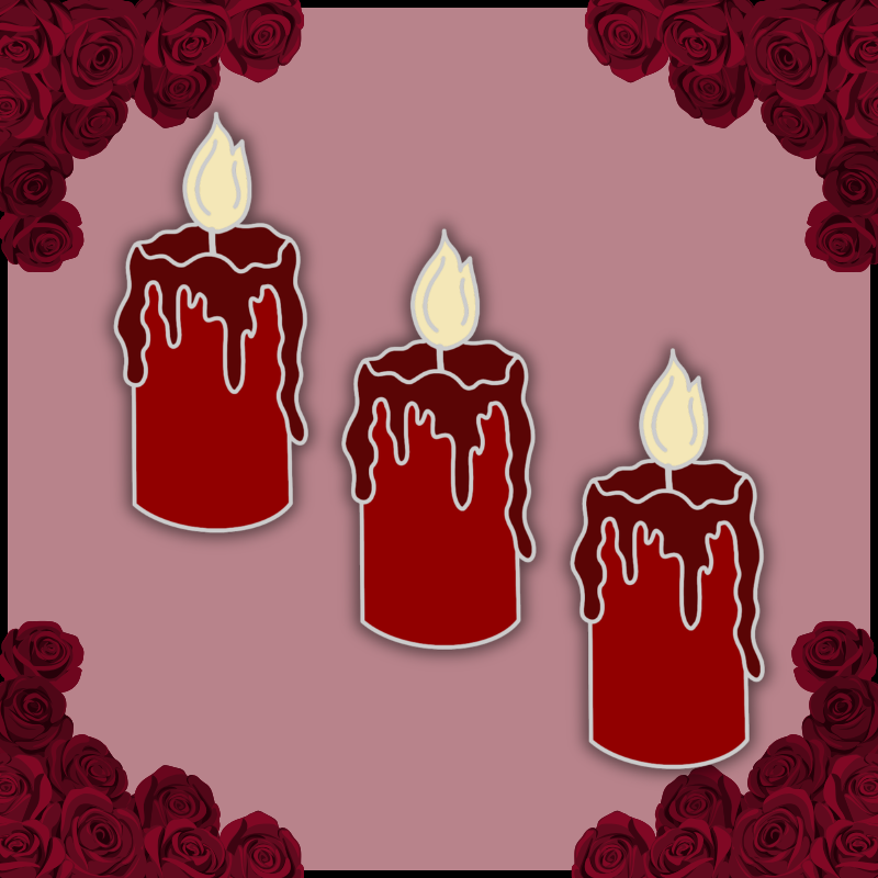 Candle Mini Pin Trio